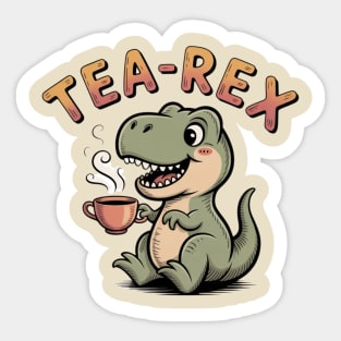 tea-rex Sticker